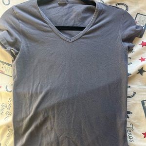 grayish blue tee